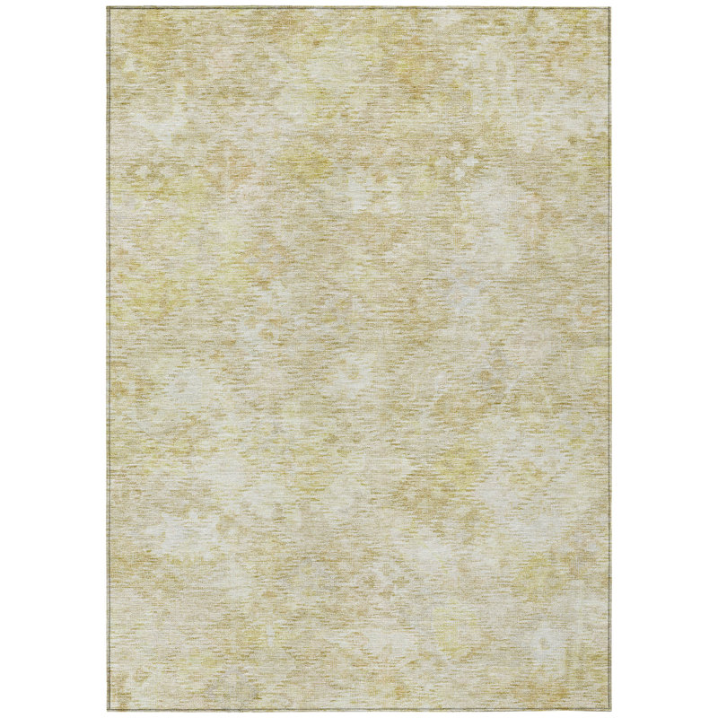 Addison Red Synthetic Washable 8' x 10' Boho Moroccan Rug