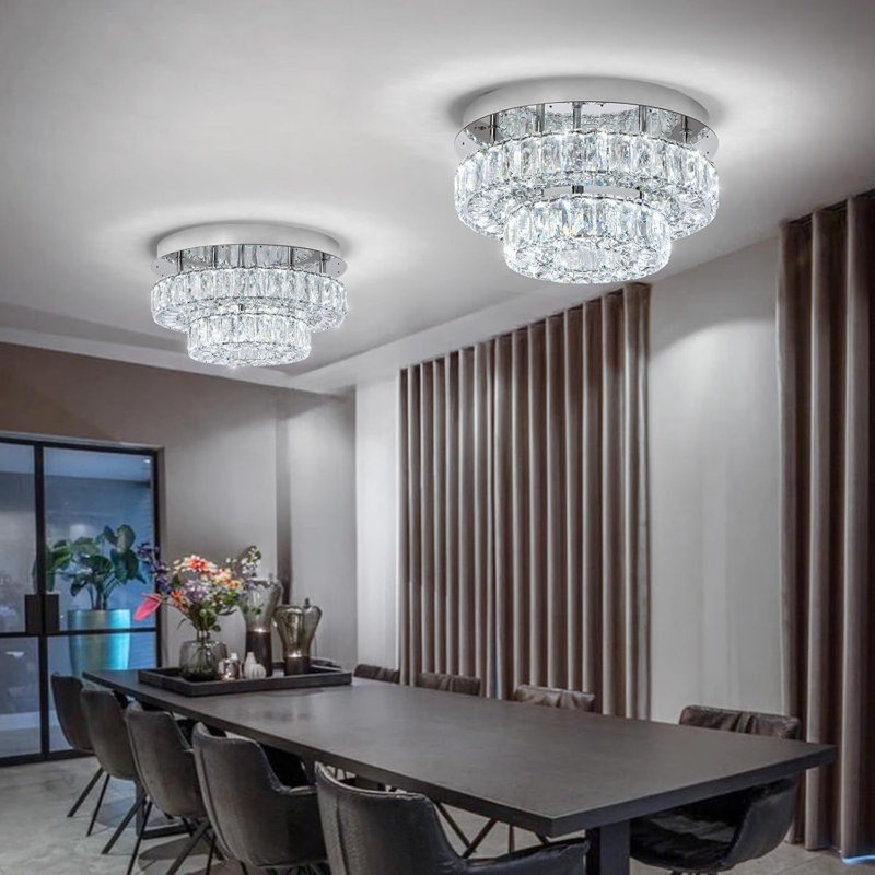 Lustre en cristal, Argent argent
