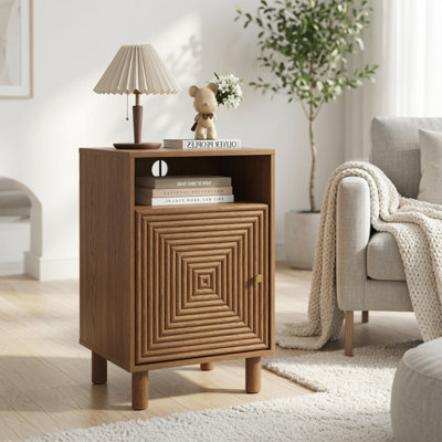 Table de chevet avec station de charge et rangement
