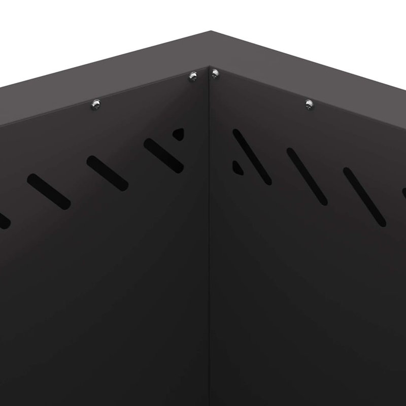 Modern Smokeless Fire Pit, 51cm H x 58cm W x 58cm D, Black