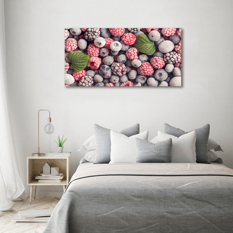 Frozen Forest Fruits - No Frame Print on Glass, Canvas, 70cm H x 140cm W x 2cm D