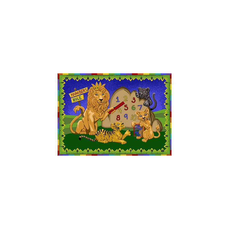 Tapis éducatif, Rectangle 5 pi 4 po x 7 pi 8 po