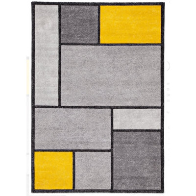 Rectangle Geometric Area Rug