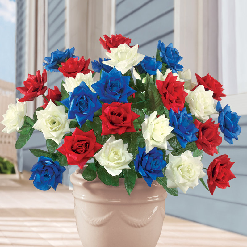 Faux rosiers patriotiques