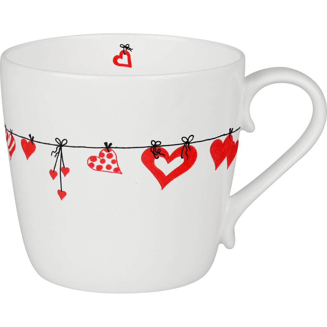 Kaffeebecher Hearts Clothes aus Bone China