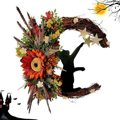 30 cm Handcrafted Sunflower Artificial Wreath