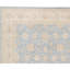 Tapis unique en laine noué à la main de haute qualité de 9 pi 9 po x 13 pi 1 po bleu / ivoire / gris