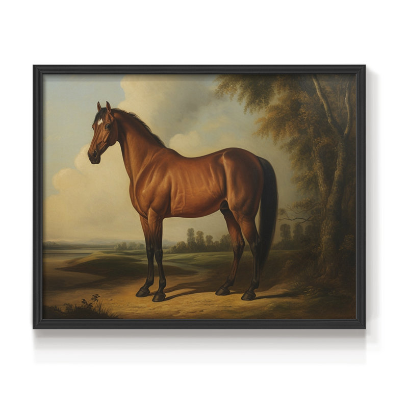 Faune rétro III - reproduction encadrée - réaménageable, H 11 po x l 14 po, Noir