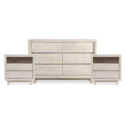 Reece 3-piece Nightstand Sand