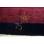 Tapis bleu marine, rouge / rouille