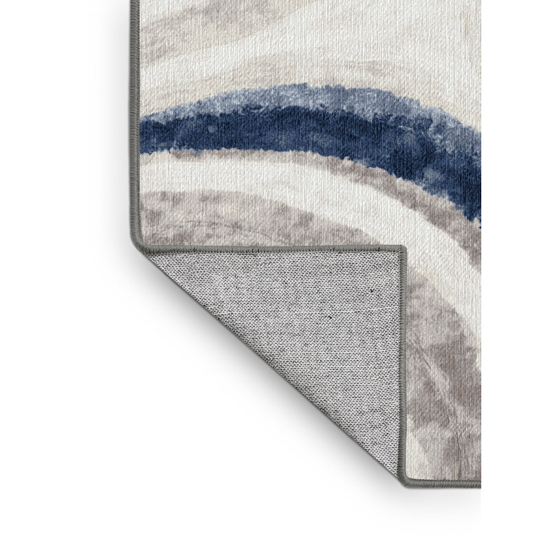 Tapis gris lavable à la machine, Rectangle 6 pi x 9 pi