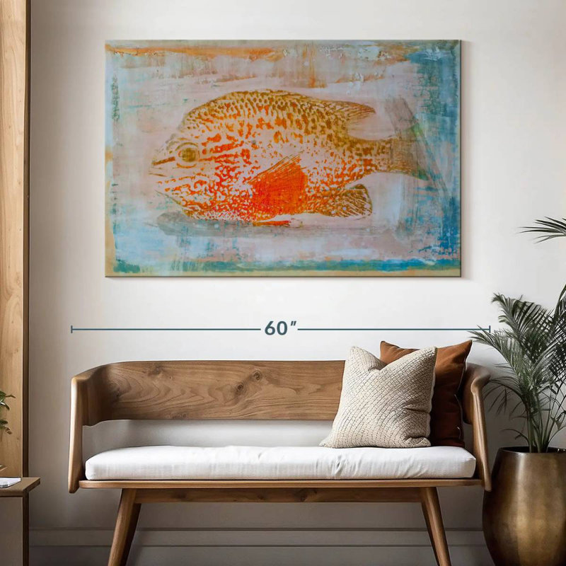 Brampt Orange Sunfish, 34" H x 51" W