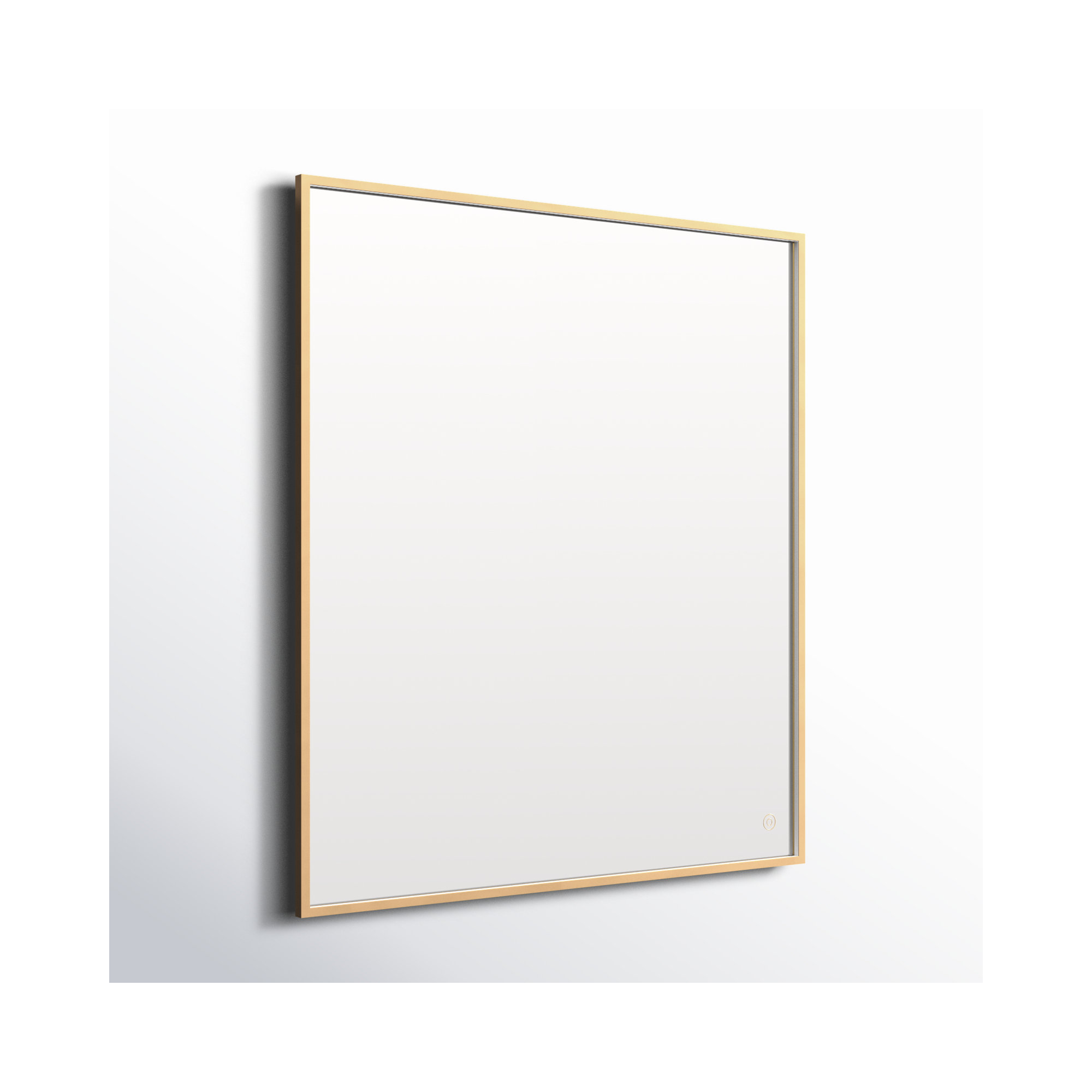 Piche Aluminum Mirror, 36" x 40", Brass
