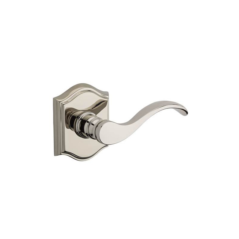 Curve Single Dummy Door Lever with Traditional Arch Rose, Right, Venetian Bronze