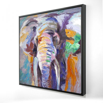 "Éléphant de couleur pastel"