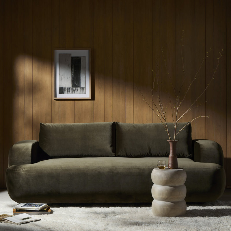 Benito Sofa, Surrey Olive Cotton Blend