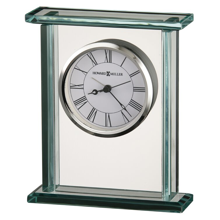 Reviews　Analog　Alarm　Metal　with　Clear　Quartz　Tabletop　Clock　in　Traditional　Howard　Cooper　Miller　Wayfair