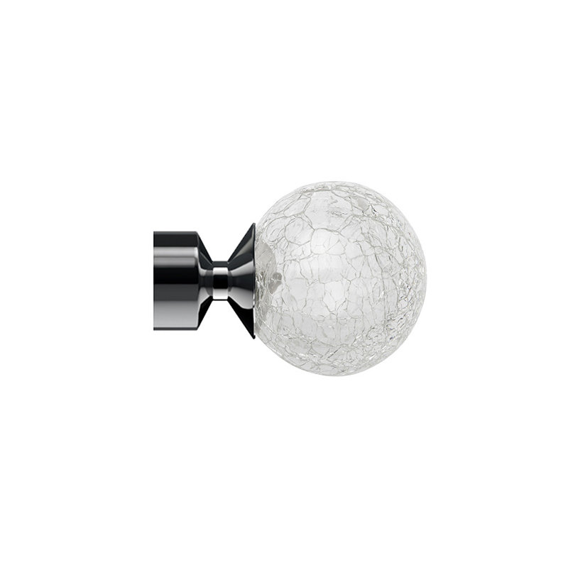 Addilee Clear/Polished Graphite 21.59cm Finial