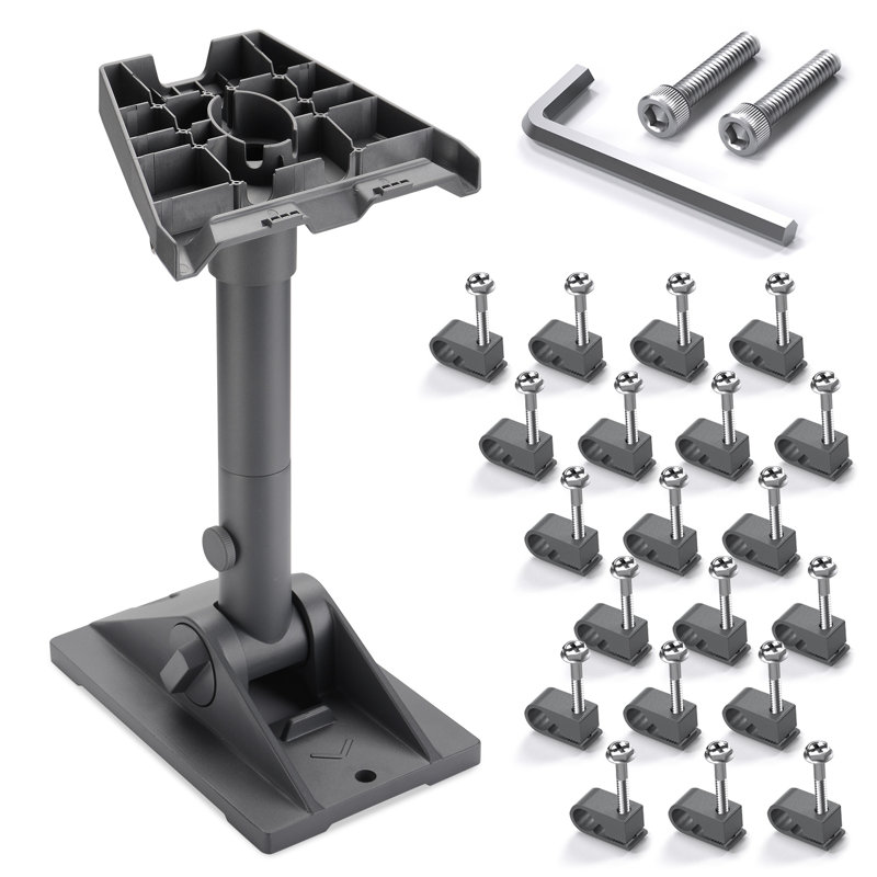 Yescom Starlink Mount Gen 3 Pivot Mounting Kit Roof Heavy Duty Adjustable Angle Bracket Pole Adapter