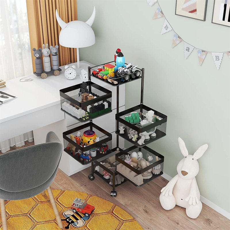 Ford 30cm W Metal Shelving Unit with Wheels