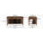 Darian Kitchen Island Brown