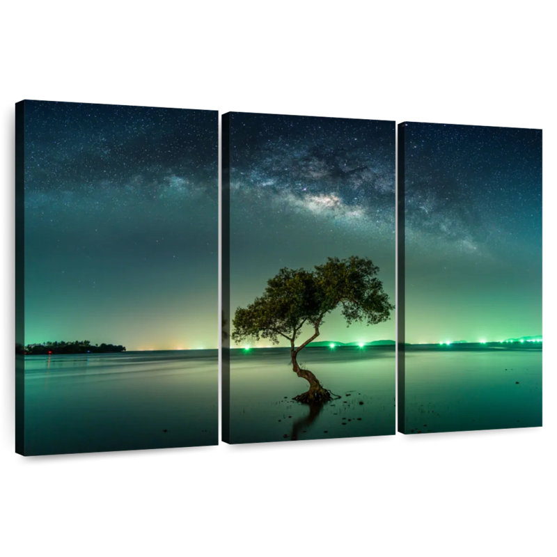 Oberle Milky Way Over Tree, 20" H x 33" W