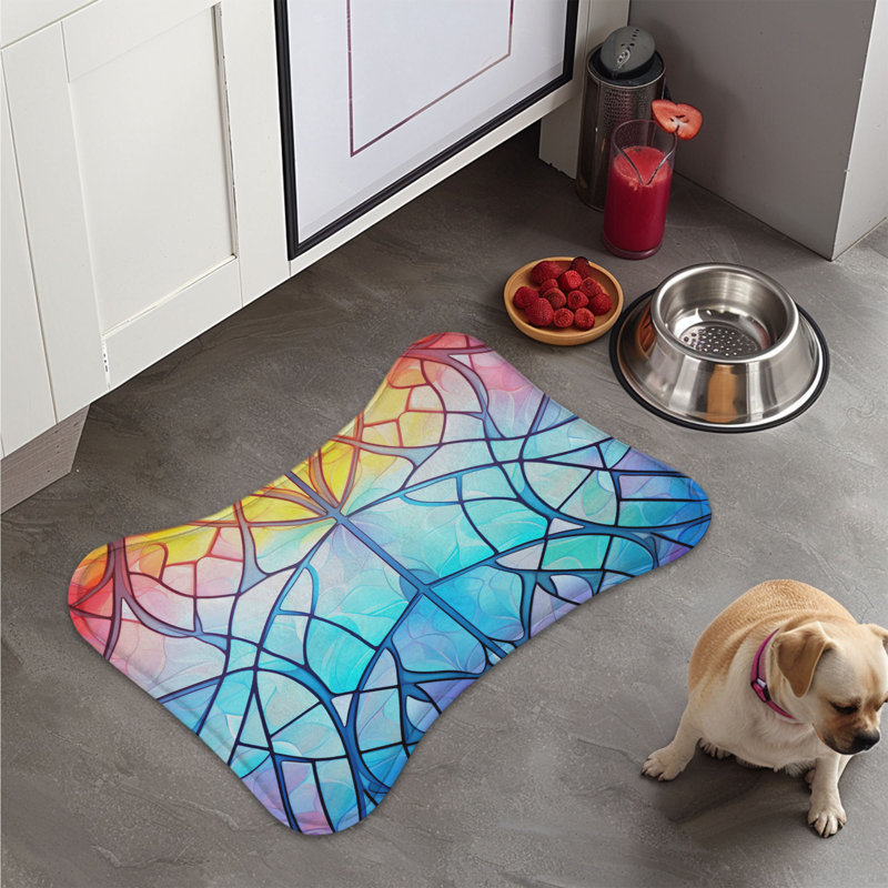 Tapis de vitrail artistique 1 pièce