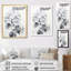 «Grey Minimalisme Hydrangea Delight», reproduction sur toile encadrée-1168925046-1168925055