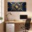 Ensemble de 1 tableau sur toile à motif losanges dorés Art déco-293738221