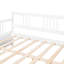 Lit de jour blanc avec pieds de support stables, idéal pour la chambre à coucher et le salon, avec pieds de rangement supplémentaires inclus - blanc, espace multifonctionnel