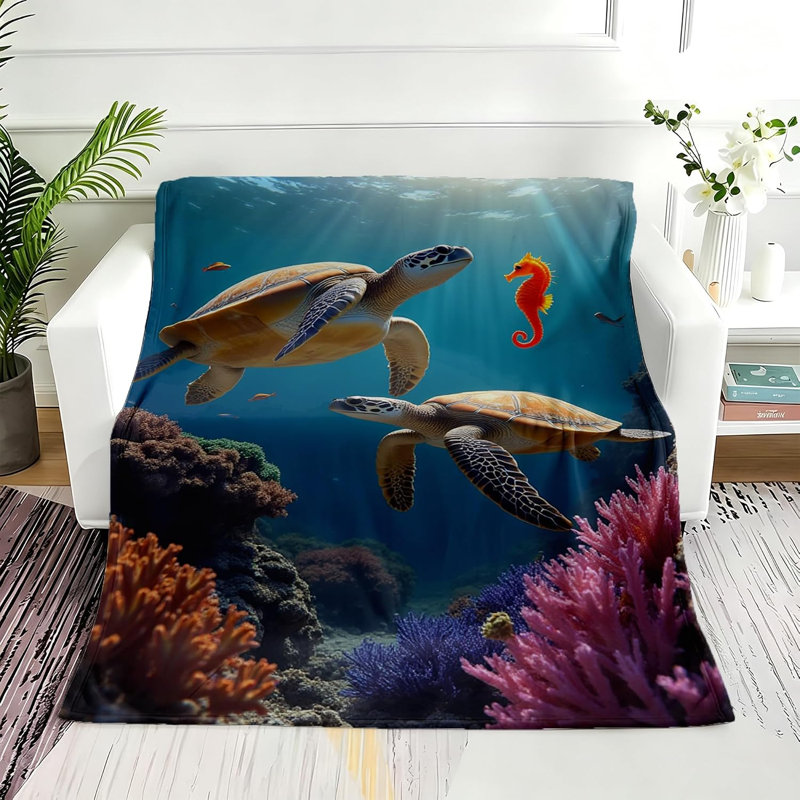 Jeté Serene Under Water Sea Turtles