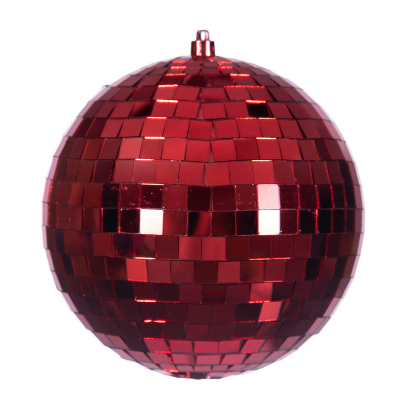 Ornement boule miroitante, Rouge