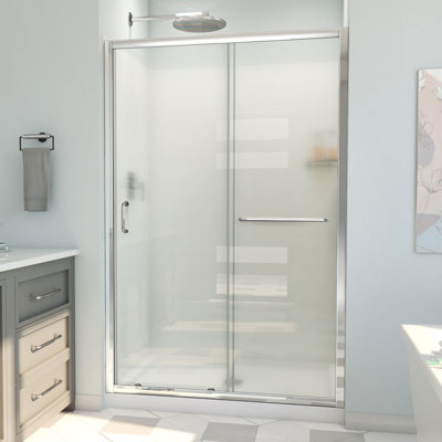 60"" W x 36"" D x 78"" H Semi-Frameless Rectangle Shower Kit -  DreamLine, D2094836XFC0001