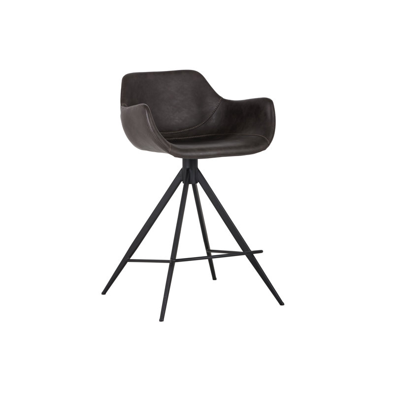 Owen Bar & Counter Swivel Stool, Counter Stool (26" Seat Height), Gray
