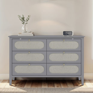Arthen Rattan 6 Drawer Chest of Drawer
