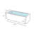 70.9'' x 35.4'' Freestanding Whirlpool Bathtub with Faucet
