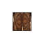 Trapezoid Solid Wood Block End Table