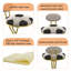 Ensemble de 2 tabourets de bar en forme de S avec dossier et chaises rembourrées avec tabouret à hauteur de comptoir pour îlot de cuisine-1258368868-1258368866