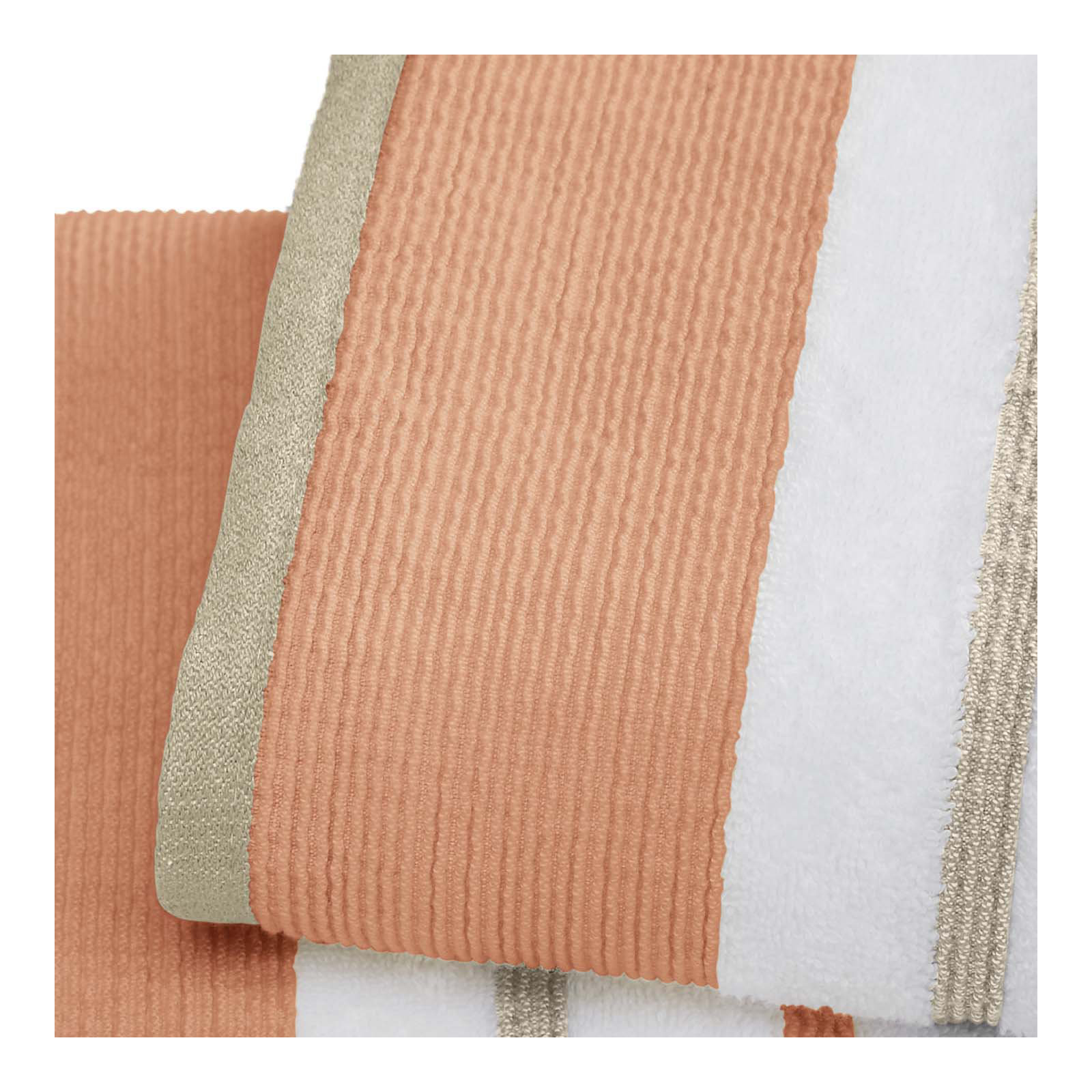 Deanthony Luxury Cotton Decorative, 6 Piece Towel Set, Clay/Taupe