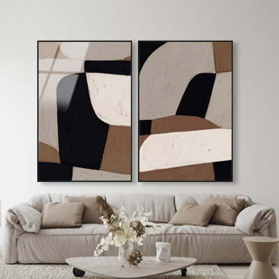 All The Way Set High-Gloss Frameless Acrylic Glass Wall Art Abstract Print by Oliver Gal, Ready to Hang, 10 x 15