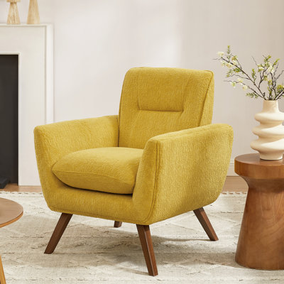 Robertia Upholstered Armchair Accent Chair With Tufted Back