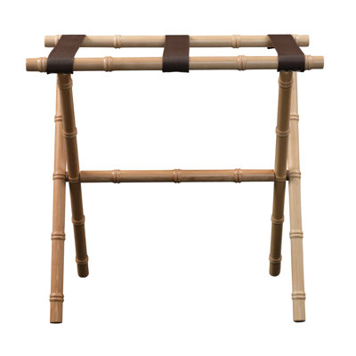 Folding Wood Bamboo Inspired Luggage Rack
