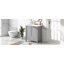 Meuble-lavabo simple 30,22 po avec comptoir en céramique Gerniya-92054227