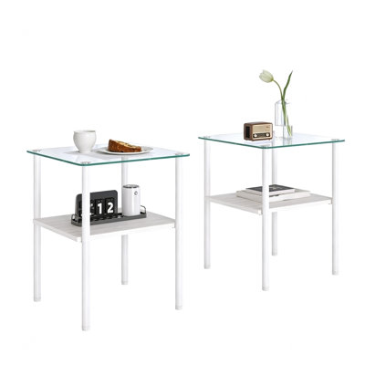 Ensemble de 3 tables basses et tables de bout