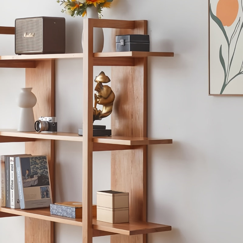 Bibliothèque Home Home, (4 tablettes) H 62,9 po x l 70,8 po x P 11,8 po, Brun