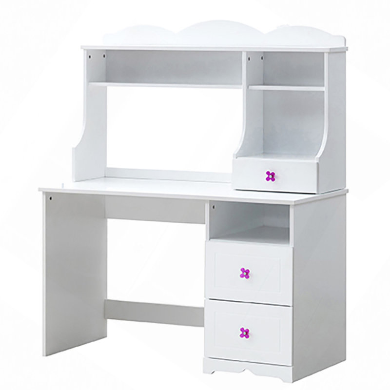 Bureau blanc à 2 tiroirs