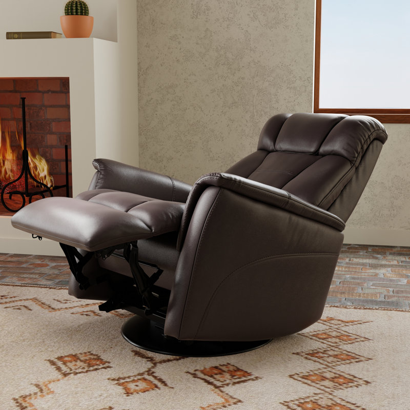 Fauteuil inclinable et oscillant Global Home, Marron foncé