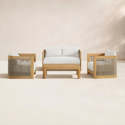 Fontaine 52" Eucalyptus Patio Sofa