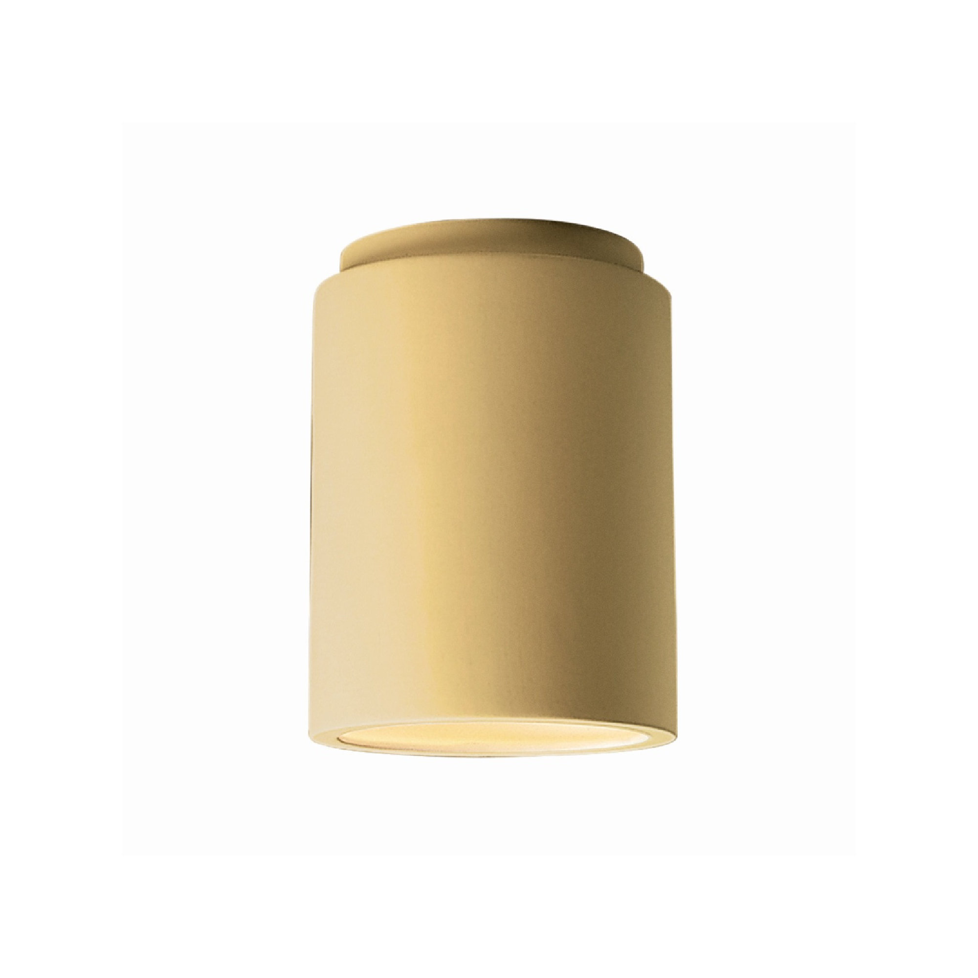 Sumatra Single Light Ceramic Flush Mount, LED (Integrated), Muted Yellow