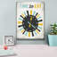 «Retro Diner Time To Eat Horloge» par Michael Mullan, art mural sur toile-102879069